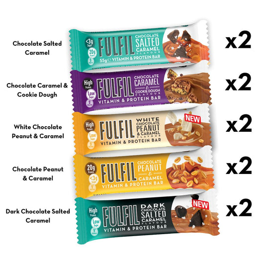 Caramel Protein Bar Selection Box - 10x55g