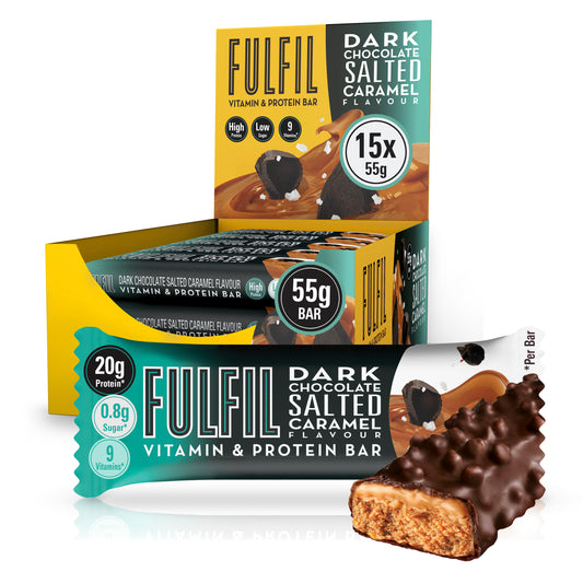 Dark Chocolate Salted Caramel Protein Bar - 15x55g