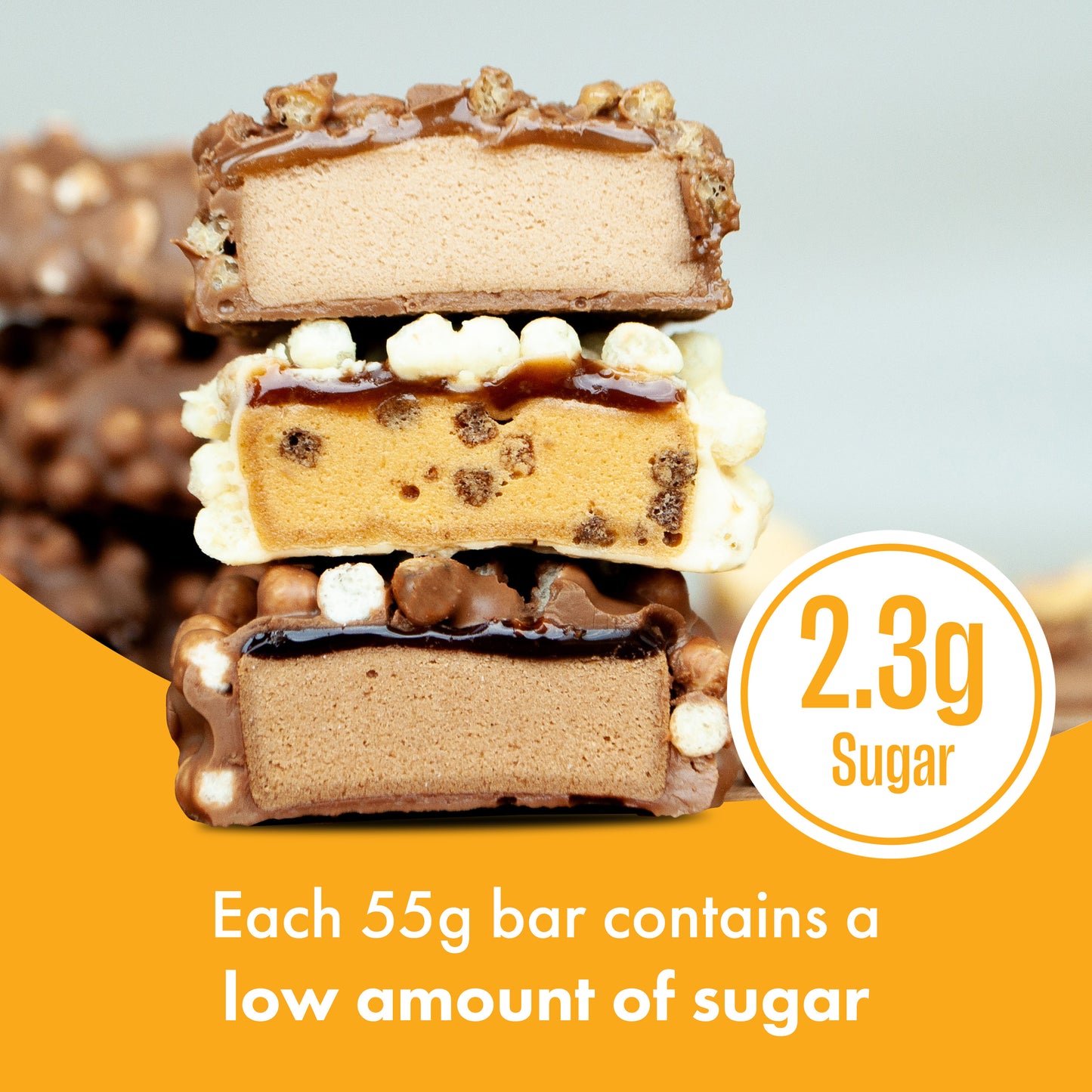 White Chocolate Peanut and Caramel Protein Bar - 15x55g