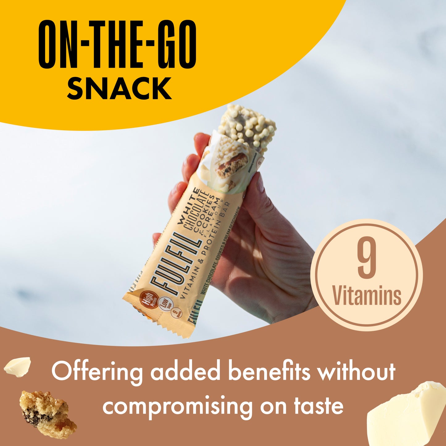 White Chocolate Cookies & Cream Protein Bar - 15x55g