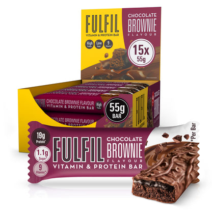 Chocolate Brownie Vitamin Protein Bar - 15x55g