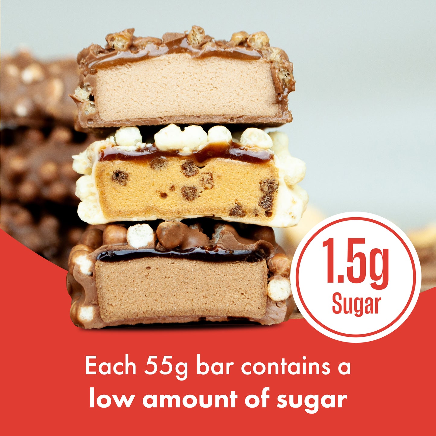 Chocolate Peanut Butter Protein Bar - 15x55g