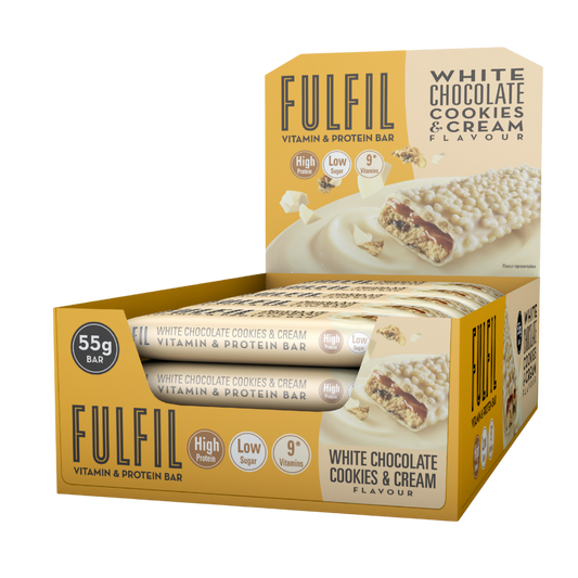 White Chocolate Cookies & Cream Protein Bar - 15x55g